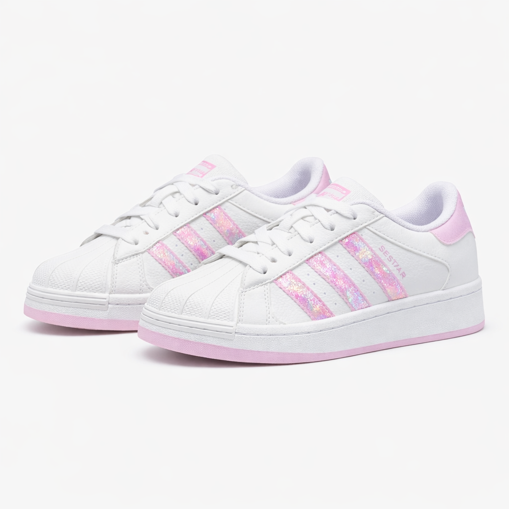 SUPERSTAR PLATAFORMA ROSA BRILHANTE